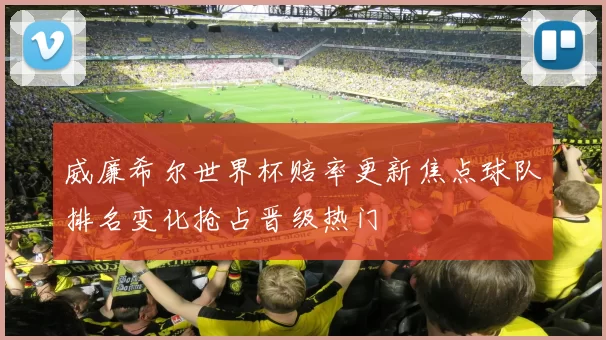 威廉希尔世界杯赔率更新焦点球队排名变化抢占晋级热门